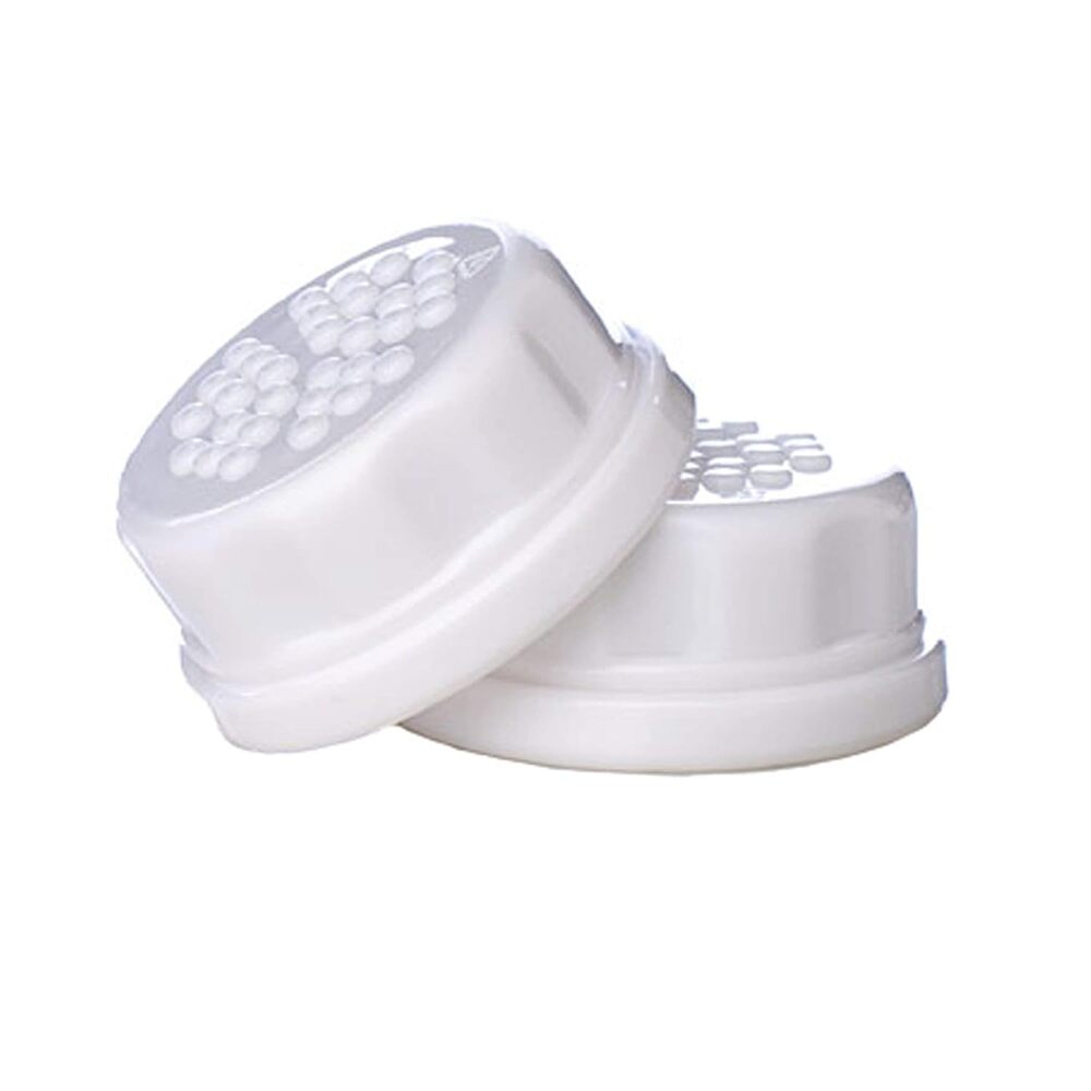 8 Flat Caps for 4-Ounce and 9-Ounce BPA-Free Glass Baby Bottles, White (4- 2pks)